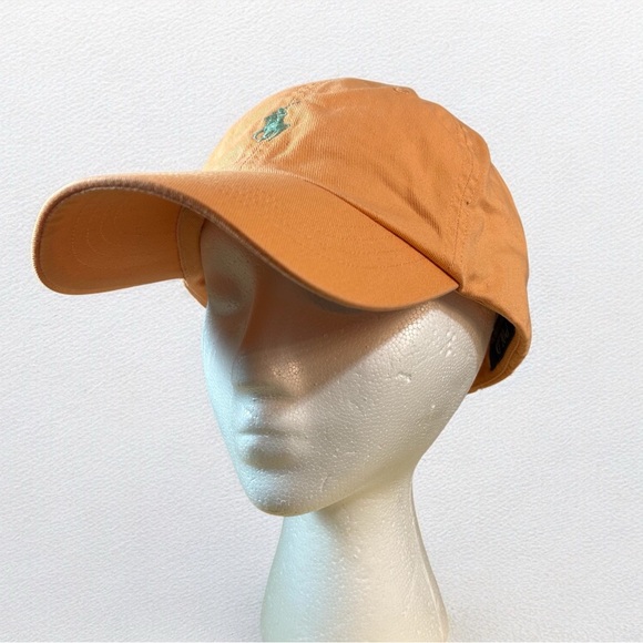 Polo Ralph Lauren The Iconic Cotton Chino Logo Ball Cap Peach OS - Picture 1 of 9